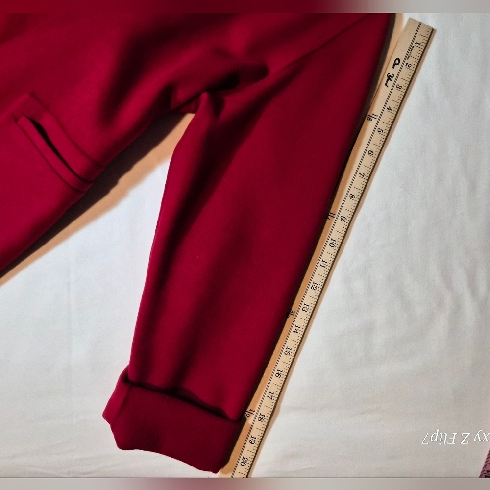Carole Little Petite 100% Pure Wool Minimalist Jacket - Magenta - Picture 8 of 10